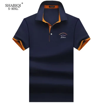 SHABIQI Brand de Moda Bărbați Clasic Tricou Polo de Vara Maneca Scurta Tricouri Tricou Barbati Solid Tricou Tricou de Bumbac Plus Dimensiune S-10XL!