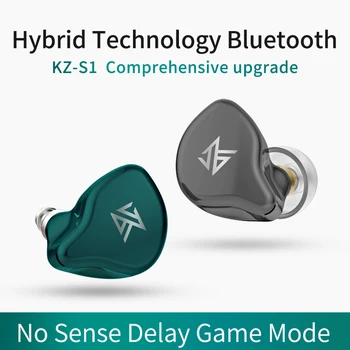 KZ S1 S1D TWS Adevărat Wireless Bluetooth 5.0 Căști Dinamice/Hibrid Pavilioane Touch Control a Zgomotului Sport Cască Z1 S2