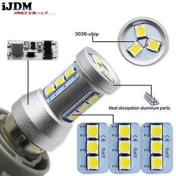 IJDM CANbus fara Eroare 1200 Lumeni ASCUNS Alb 1156 7506 S25 Becuri cu LED-uri pentru Volkswagen Jetta MK6 Lumini de Zi de Funcționare,6000K 12V