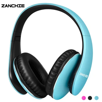 Zanchie Căști fără Fir Bluetooth Stereo Hi-Fi de Peste Ureche Căști cu Microfon, Pliabile, 30 de ore de Redare, pentru Telefon, PC