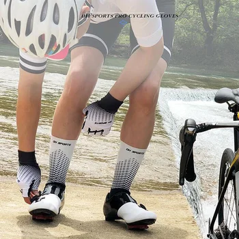 1 Pereche Jumătate Degetul Mănuși de Ciclism Cu 1Pair Ciclism Șosete Bărbați Femei Anit Alunecare Sport Manusi de Bicicleta de Curse de Biciclete Sosete Set