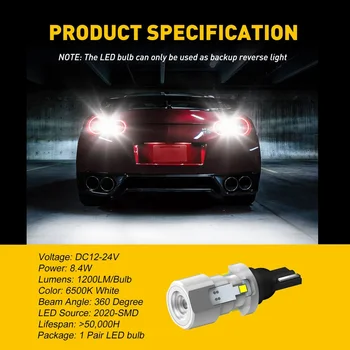 AUXITO LED W16W 912 921 T15 Becuri LED Auto Backup Lumini de mers înapoi Pentru Hyundai Accent Santa Fe, ix35, ix20 ix55 Tucson, Elantra Sonata