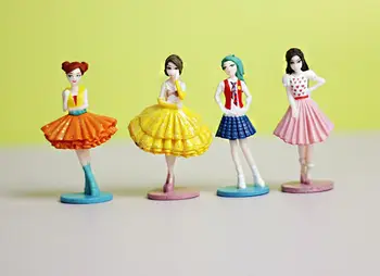 Mini pvc figura model de jucărie fată de moda