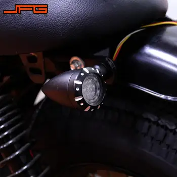 Motocicleta Retro Intermitent LED-uri de semnalizare a Frânei Lumini Semnalizare Lampa Pentru Harley Chopper Cruiser Bobber Cafe Racer HONDA