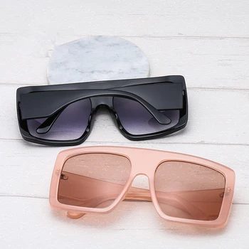Mare Cadru Shades ochelari de Soare Femei Barbati Brand Designer 2019 Vară de Moda de Epocă Gradient Vizorul Oculos De Sol UV400