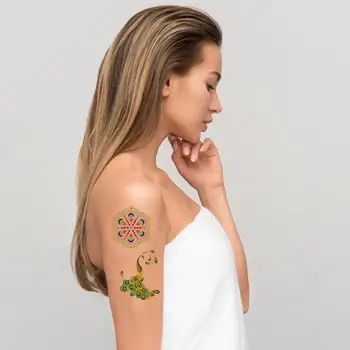 8 Foi De Boem Corp Metalic Arta Tatuaje Temporare Pentru Femei Fete Impermeabil Tatuaje Cu Sclipici Shimmer Bijuterii Tatuaje Autocolant