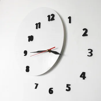 Creative 3D DIY Ceas de Perete Abstract Modern De Timp s-a Mutat Niște Numere De Oră Ceasuri Decorative de Perete de Decor Pentru Camera de zi