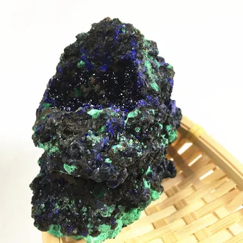 200-240g naturale rare Albastru de minereu de fier malachit specimen de vindecare cristale prime piatră prețioasă pentru acasă decorare si colectarea