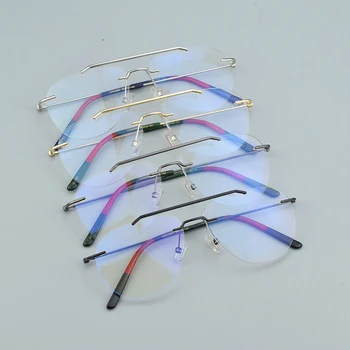Brand fără ramă optică rama de ochelari pentru Femei ochelari de vedere baza de prescriptie medicala miopie calculator ochelari rame pentru barbati rame de ochelari