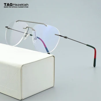 Brand fără ramă optică rama de ochelari pentru Femei ochelari de vedere baza de prescriptie medicala miopie calculator ochelari rame pentru barbati rame de ochelari
