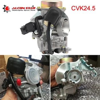 Alconstar - CVK24 24.5 mm Carb Motocicleta Carburator Electronic Sufoca GY6 100 125 150CC Scuter ATV Quad Buggy Înlocui Keihin