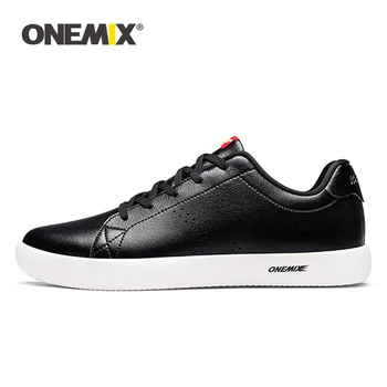 ONEMIX Barbati Casual Skateboard Pantofi Dantela-Up Piele Adidași Clasic în aer liber, Ușor de Mers pe jos Respirabil Pantofi de Tenis