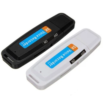 Mini Reîncărcabilă U Disc de Plastic Voice Recorder Flash Portabil Suport Profesional Audio USB Card Drive Stilou Digital