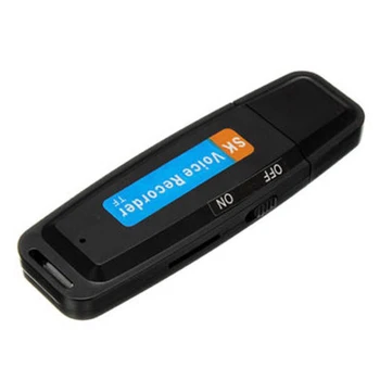 Mini Reîncărcabilă U Disc de Plastic Voice Recorder Flash Portabil Suport Profesional Audio USB Card Drive Stilou Digital