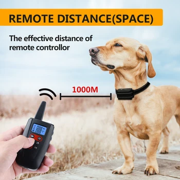 PaiPaitek de Formare de Câine Zgarda cu Telecomanda Inteligent Câine Guler 550yd Gama de Sunet Vibrații Șoc rezistent la apa baterie Reîncărcabilă