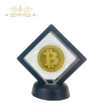 Bitcoin,Ethereum,Litecoin,Dash,Unda,Monero,EOS monedă Cu carcasa din Plastic argint,Placate cu aur Comemorative BTC Monede