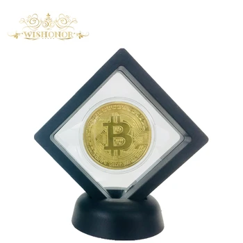 Bitcoin,Ethereum,Litecoin,Dash,Unda,Monero,EOS monedă Cu carcasa din Plastic argint,Placate cu aur Comemorative BTC Monede