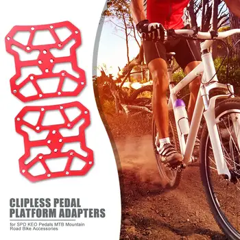 De Vânzare la cald Pedale Clipless Platforma Adaptoare din Aluminiu MTB Drum de Munte Biciclete Pedale Clipless Platforma Adaptoare pentru SPD KEO