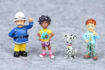 12buc/set Pompierul Sam Desene animate Anime stingere a Incendiilor Figura Model de PVC Papusa Jucării Fată Băiat Jucărie Pentru Copii Ziua de nastere Cadou de Crăciun