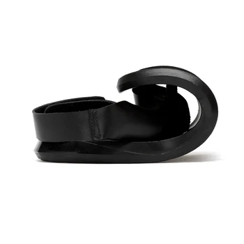 EOFK Vara Barbati Piele Sandale Noi de Design de Moda Casual Negru Alunecare pe Sandale din Piele Flip Flops Om Bărbați din Cauciuc