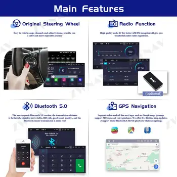 PX6 4+64G Android 10 ecran Auto Multimedia Player Pentru Citroen C4 Quatre Triumf Navigare GPS Auto Audio stereo Radio unitatea de cap