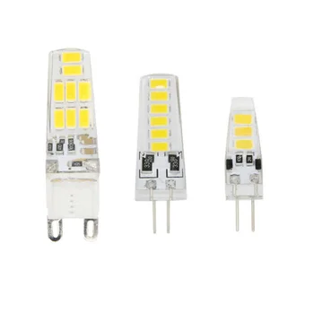 2019 Noul Bec LED SMD 5733 LED G4 G9 6 12 16 Led-uri lampa de 2W 3W 5W Lumina de Porumb AC/DC 12V 360 de Grade Înlocuiți Lampa cu Halogen