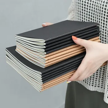 A5 B5 Hârtie Kraft Black Card DIY Notebook Agende 2020 2021 Planificator Grilă-Line Agende Jurnalul Înapoi la Școală Papetărie de Birou