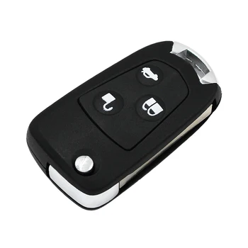 3 Butonul de Pliere Flip Key Remote Shell Caz Smart Cheie de Masina de Locuințe Netăiat Lama Pentru Ford Focus Costum Festiva Fusion KA 2002 - 2007