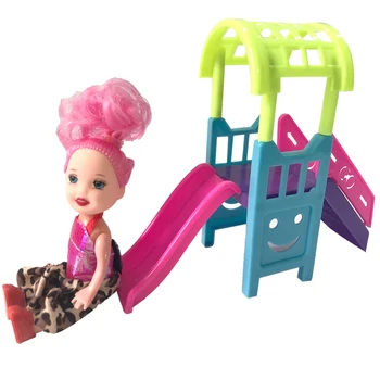 NK 2 Buc / Set Accesorii Papusa Printesa Grădină Drăguț Diapozitiv Pentru Papusi Barbie Papusa Kelly Casă de Joacă pentru Copii Jucării X006A DZ