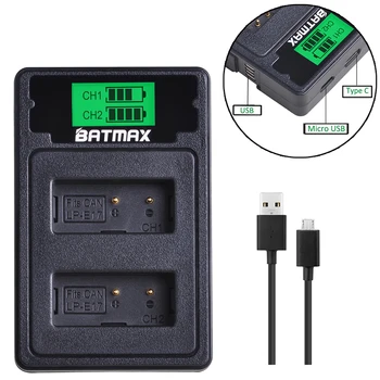 Batmax LP-E17 LPE17 LP-E17 Baterie+Nou LCD Dual USB Încărcător cu Tip C Port pentru Canon EOS M3 M5 M6 Rebel T6i T7i EOS 77D 750D