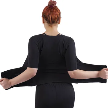 Femei Yoga Transpirație Vesta Talie Spate Interior Strat de Argint Căldură Rapidă Colectarea și Păstrarea Jachete Femei Transpirație Topuri
