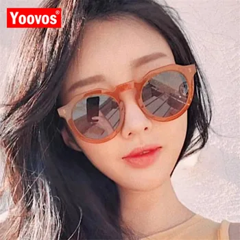 Yoovos 2021 Epocă ochelari de Soare Femei Bomboane de Culoare Moda Clasic Ochelari de Cumpărături în aer liber Ocean Obiectiv Oculos De Sol UV400