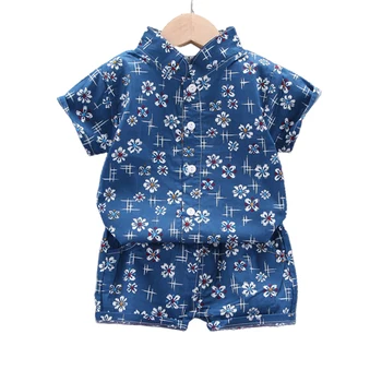 Îmbrăcăminte pentru copii 2021 Vara Noi rever Set Tricou Imprimat Băieți Scurt-maneca Tricou Copii Costum de Haine pentru Sugari, Copii 2pce 1-5 Ani