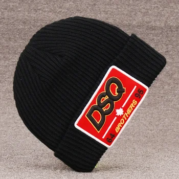 DSQICOND2 NOU Brand Chelioși Beanie Broderie Schi Pălării Tricotate Sosirea Tricotate DSQ Pălării de Iarnă Bărbați Femei Canada Capota Homme