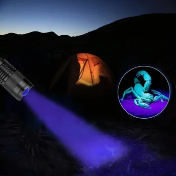 Zoom Mini Linterna UV lanterna Lanterna Ultraviolete Lanterna LED-uri Lanterna pentru Animale de companie Urina si Pete Detector Găsi Scorpioni