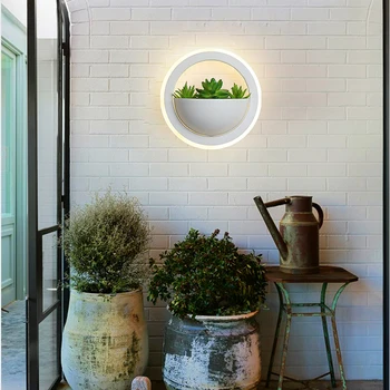 Nordic planta creative lampă de perete modernă stil simplu noptiera pasarelă sufragerie, coridor, balcon acrilice de interior LED lampă de perete
