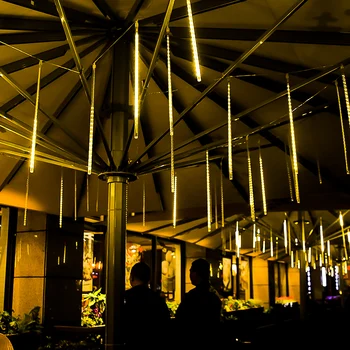 SUNYIMA 8Pcs în aer liber Led Copac Lumina Impermeabil Bar Decoratiuni de Gradina Lumină de Crăciun Iluminat de Meteoriți Lumina