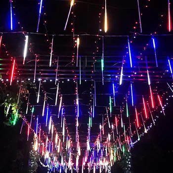 SUNYIMA 8Pcs în aer liber Led Copac Lumina Impermeabil Bar Decoratiuni de Gradina Lumină de Crăciun Iluminat de Meteoriți Lumina