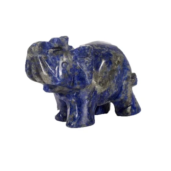 Natural Lapis Blue elephant Figurina Reiki de Vindecare de Cristal Statuie Decor 2 cm lungime, aproximativ 50g greutate