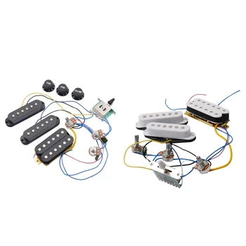 ST Chitara Electrica Preluare Cabluri Precablat 5-Way Switch 2T1V Control SSH Pickup