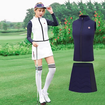 2020 PGM Golf Tricou, Fusta, Costume de Toamna si Iarna Golf Îmbrăcăminte Doamnelor Fata de Golf Fusta Femei+Jachete Sport Îmbrăcăminte Set