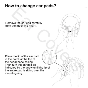 Tampoane pentru urechi Pentru Sony MDR NC6 MDR-NC6 Căști Tampoanele de Înlocuire Cască Ureche Pad din Piele PU Burete Spuma