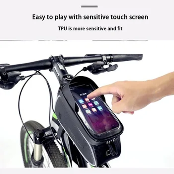 Moda Universal Pentru Biciclete Telefonul Mobil Geanta Ghidon Bicicleta Geanta Bicicleta De Munte Impermeabil Ecran Tactil De Biciclete Telefonul Mobil Saci