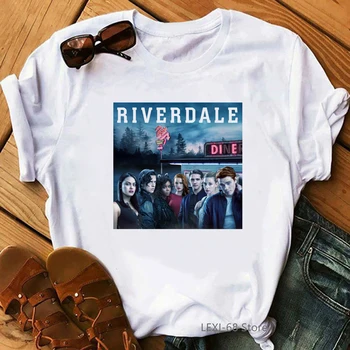 Râu Vixens Riverdale print t shirt femei haine 2020 mai buni prieteni tricou femme harajuku tricou Șarpe Partea de Sud femeie t-shirt