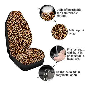 Leopard de Imprimare Scaun Auto Universale de Acoperire Protector Styling Perna cu Volan Masina de Acoperire Interior Accesorii Auto-Produse