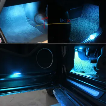 GTinthebox 4BUC Gheață Albastru 5050-Becuri cu LED-uri SMD Picioare Zonă de Lumini Pentru perioada 2008-Audi A4 S4 B8