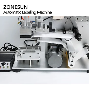 ZONESUN LT-60D Automată Plat, Mașină de Etichetare Semi Medicamente Sticla Dispensere de Etichetare Eticheta de Flacon Aplicator Cu Data Coder