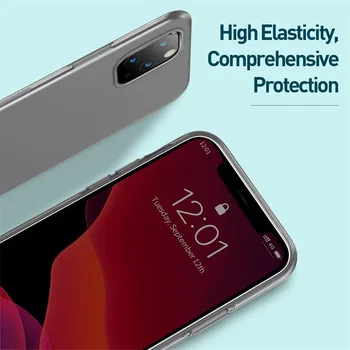Baseus Ultra Subțire Caz Pentru iPhone 11 Pro Max Silicon Transparent Caz Moale Pentru Telefon Apple iPhone Capac Caz Coque de Înaltă Calitate