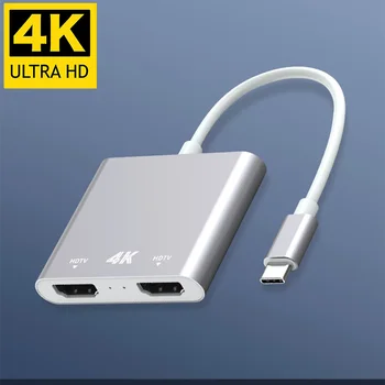USB de Tip C pentru Dual HDMI de Ieșire Ecran 4K 30HZ UHD Video Converter Cablu Adaptor pentru Huawei Modul PC pentru Macbook/ipad Pro 2018