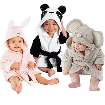 Copii Halate de baie Copii Fete Baieti Catifea Halate Pijamale Copii Halate de Baie halate de baie pentru copii